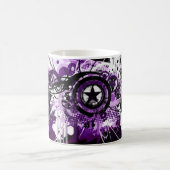 Lila Grungestern-Tasse Kaffeetasse (Mittel)