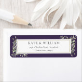 Lila Grünpflanzen Wasserfarbenfolie (Insitu)