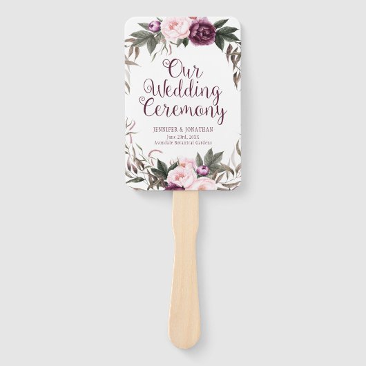 Lila Grünprogramm für Pflaumen Fächer (Vorderseite)