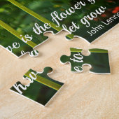 Lila Gruppe von Allium Blume Motivierend Angebot Puzzle (Seite)