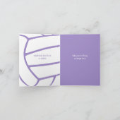 lila Grußball-Gruß Karte (Innenseite)