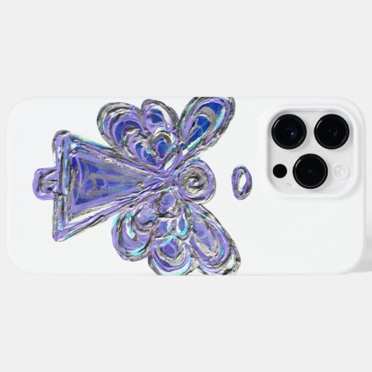 Lila Guardian Angel Art Custom iPhone Case (Rückseite (Horizontal))