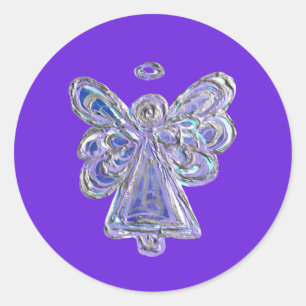 Lila Guardian Angel Art Decal Stickers