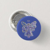 Lila Guardian Angel Custom Holiday Button Button (Vorne & Hinten)