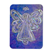 Lila Guardian Angel Custom Magnet Art Malerei (Vertikal)
