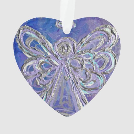 Lila Guardian Angel Ein perfektes Wochenende in Lo Ornament (Rückseite)