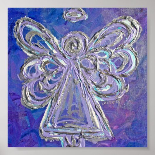 Lila Guardian Angel Poster Art Prints (Vorne)