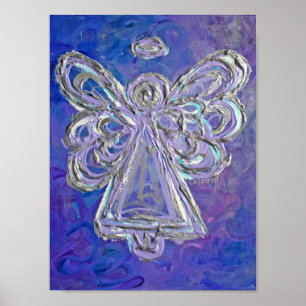 Lila Guardian Angel Poster Art Prints