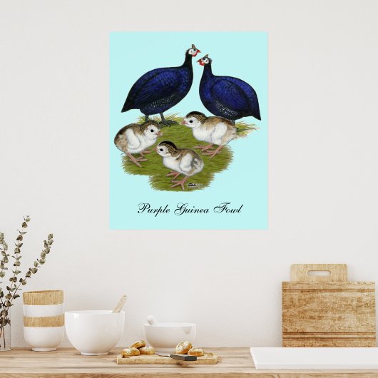 Lila Guinea Poster (Küche)