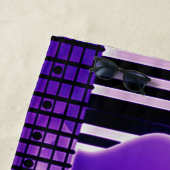 Lila Guitar Beach Handtuch (Beispiel)