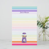 Lila Gummiballmaschine Briefpapier (Stehend Vorderseite)