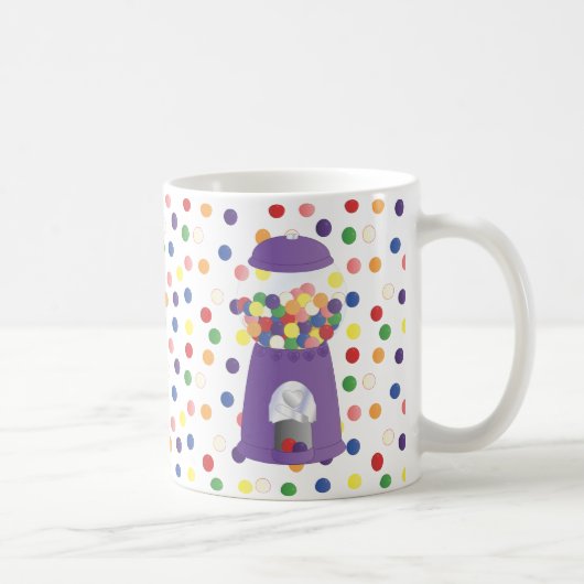 Lila Gummiballmaschine Kaffeetasse (Rechts)
