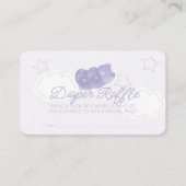 Lila Gummy Bear Baby Duschkabine Windelwanne Begleitkarte (Vorderseite)