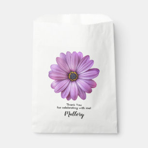 Lila Günstlingsbeutel mit Gänseblümchen Geschenktütchen