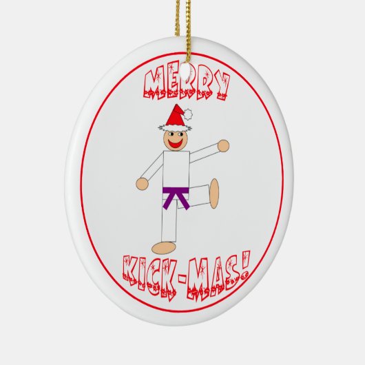 Lila Gurt Kriegskunst-fröhlicher TrittMas Keramikornament (Rechts)