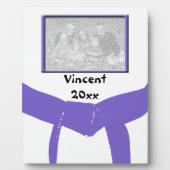 Lila Gürtel-Foto für Kampfkunst Fotoplatte (Vorderseite)