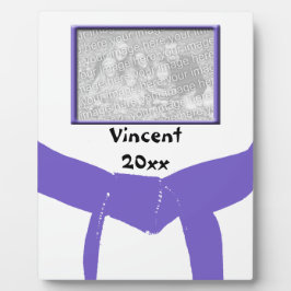 Lila Gürtel-Foto für Kampfkunst Fotoplatte