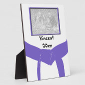 Lila Gürtel-Foto für Kampfkunst Fotoplatte (Seite)