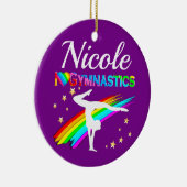 LILA GYMNASTICS SUPER STAR DESIGN KERAMIK ORNAMENT (Rechts)