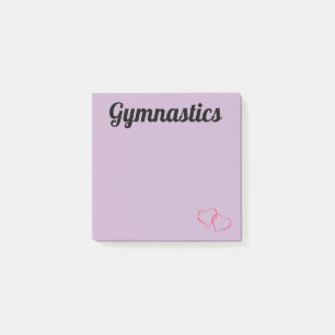 Lila Gymnastik - Nachhinweise Post-it Klebezettel