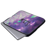 Lila Gymnastik Neoprenschläfer Laptopschutzhülle (Vorne Knopf)