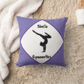 Lila Gymnastik Personalisiert Kissen (Decke)