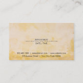 Lila Haar | Schere Terminkarte (Rückseite)