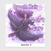 Lila Haarbusche: Haare, egal.
