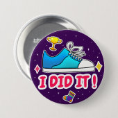 Lila habe ich es 3 Zoll Abzeichen gemacht Button (Vorne & Hinten)