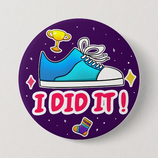 Lila habe ich es 3 Zoll Abzeichen gemacht Button (Vorderseite)