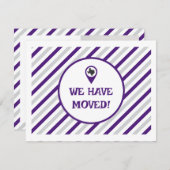 Lila haben wir das gestreifte bewegte Foto verscho (Vorne/Hinten)