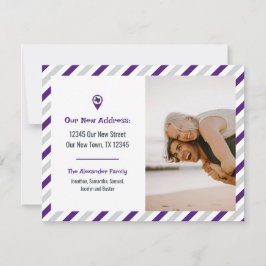 Lila haben wir das gestreifte bewegte Foto verscho