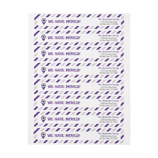 Lila haben wir uns bewegungslos bewegt (Bogen)