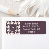 Lila Hahnentrittmuster und Weiß (Insitu)