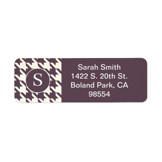 Lila Hahnentrittmuster und Weiß (Vorne)