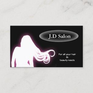 lila Hair Salon Visitenkarten Visitenkarte