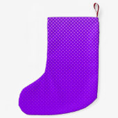 Lila Halbtonmuster Kleiner Weihnachtsstrumpf (Rückseite)