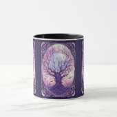 Lila Halloween-Blüte Tasse (Zentrum)