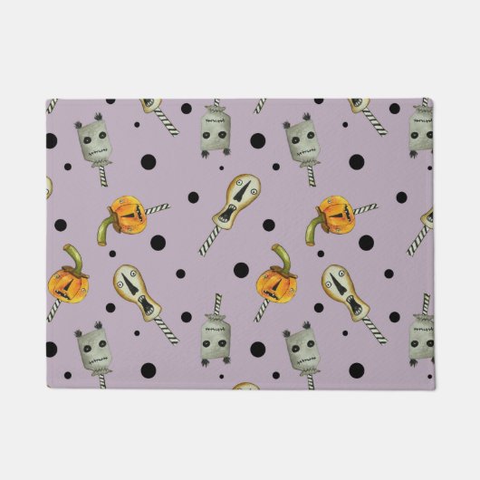 Lila Halloween Dolls_staubig Fußmatte (Vorderseite)