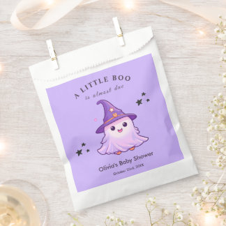 Lila Halloween Ein kleines Boo Baby Shower Geschenktütchen