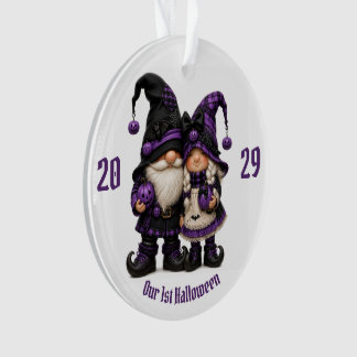 Lila Halloween-Gnome Es gibt keinen Gnom wie dich Ornament