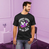 Lila Halloween-Goose Hexe-Cartoon T-Shirt