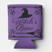 Lila Halloween-Hexenbraun im Gift Dosenkühler (Rückseite)