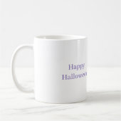 Lila Halloween-Kürbis Kaffeetasse (Links)