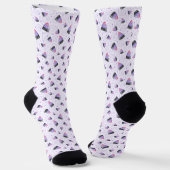 Lila Halloween-Mais Socken (Gewinkelt)