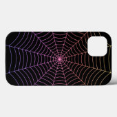 Lila Halloween-Muster aus Spinnennetz Case-Mate iPhone Hülle (Rückseite (Horizontal))