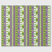 Lila Halloween-Muster-Papier-Rolle Geschenkpapier (Flach)