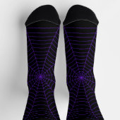 Lila Halloween-Muster Socken (Oben)