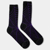 Lila Halloween-Muster Socken (Rechts)