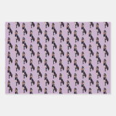 Lila Halloween-Niedlich-Hexe Geschenkpapier Set (Vorderseite 2)